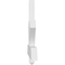 Ekena Millwork Redmond Architectural Grade PVC Gable Bracket, 84"W x 21"H x 2"D x 4"F, 6/12 Pitch GBP084X21X0204RED00 - alternate 5
